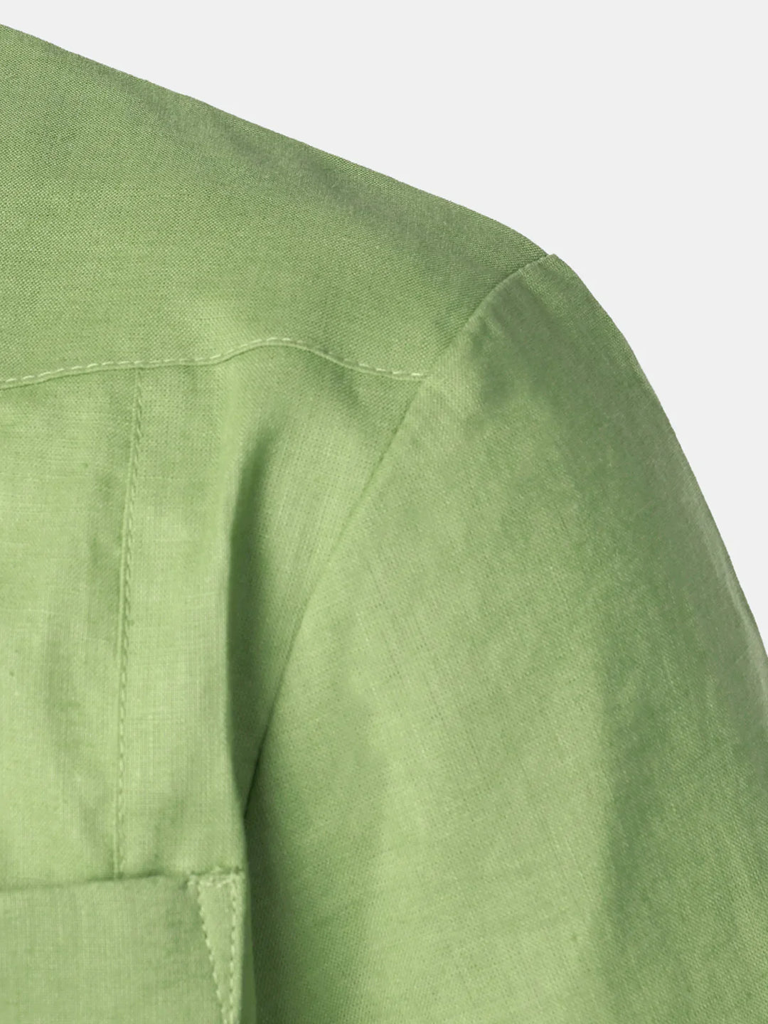 Chemise décontractée à manches courtes pour homme avec poche en lin cubain Guayabera Summer Camp