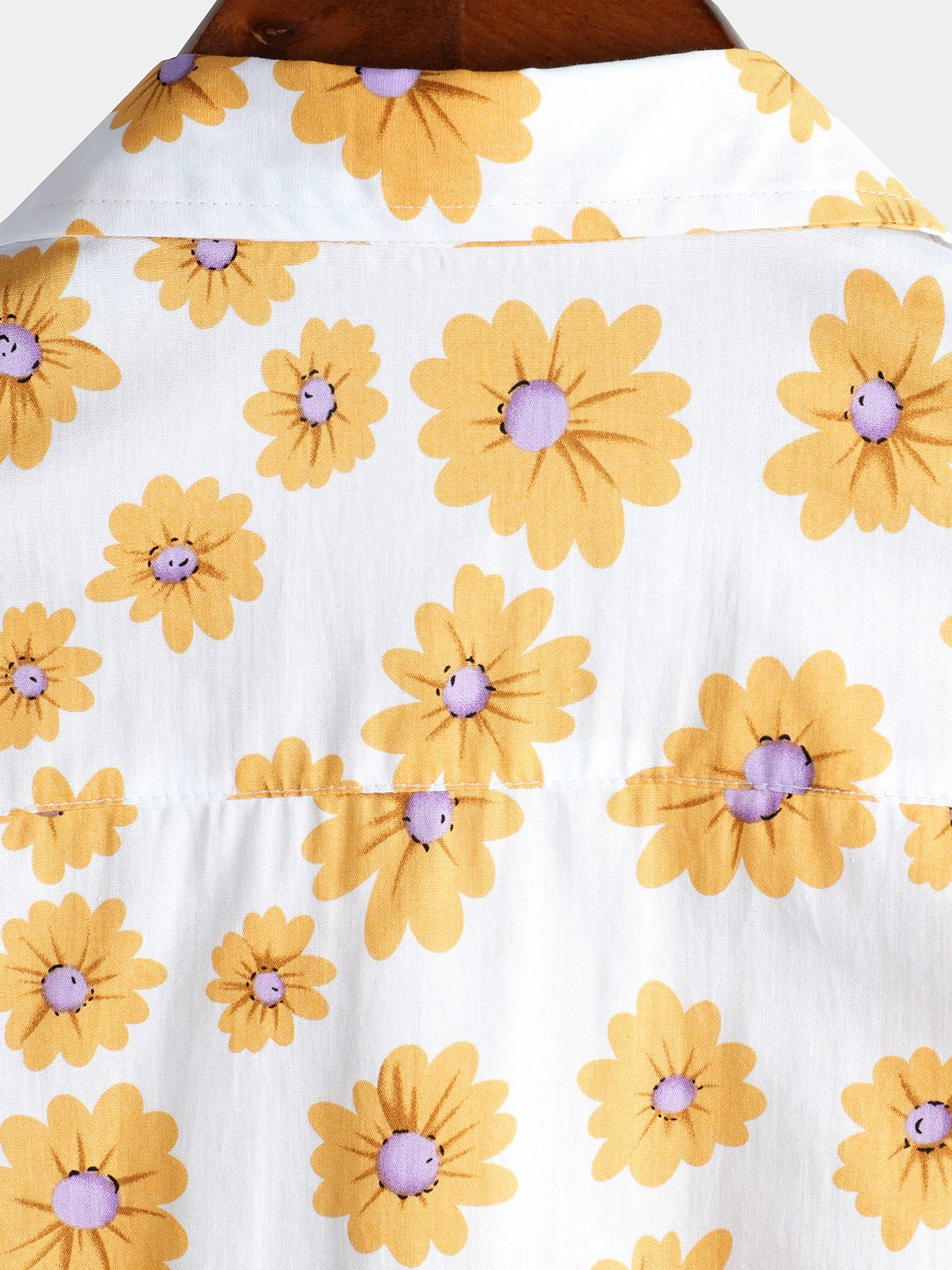 Chemise à fleurs hawaïennes tropicales en coton à imprimé marguerites pour hommes