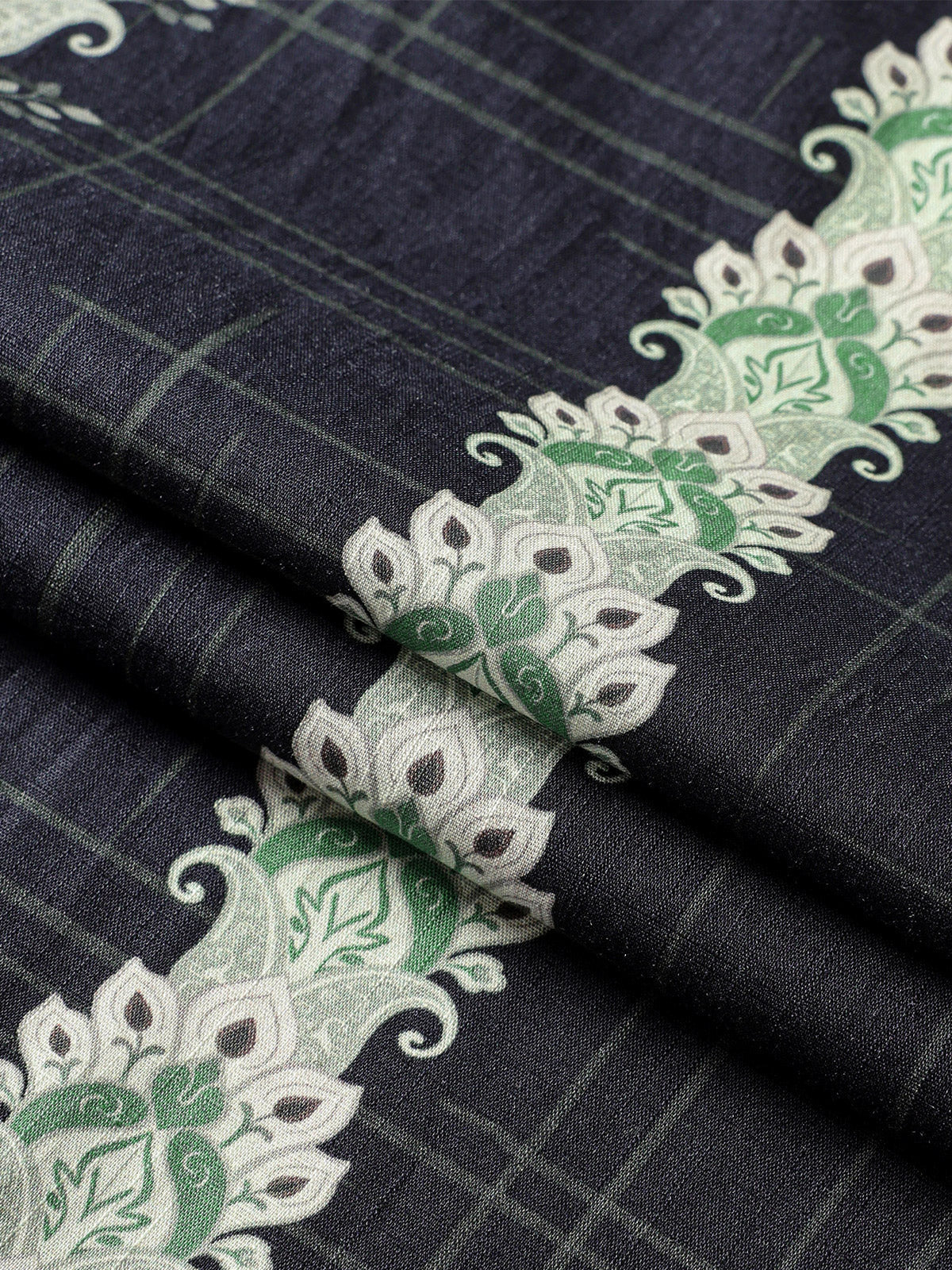 Chemise Vintage Homme Style Hawaïen Motif Botanique Rayé Coton