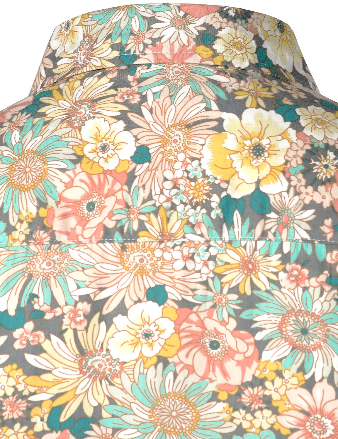 Chemise à manches longues imprimé floraux homme
