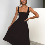 Pauline | Robe de Soirée Unie au Silhouette Élégante pour Femme