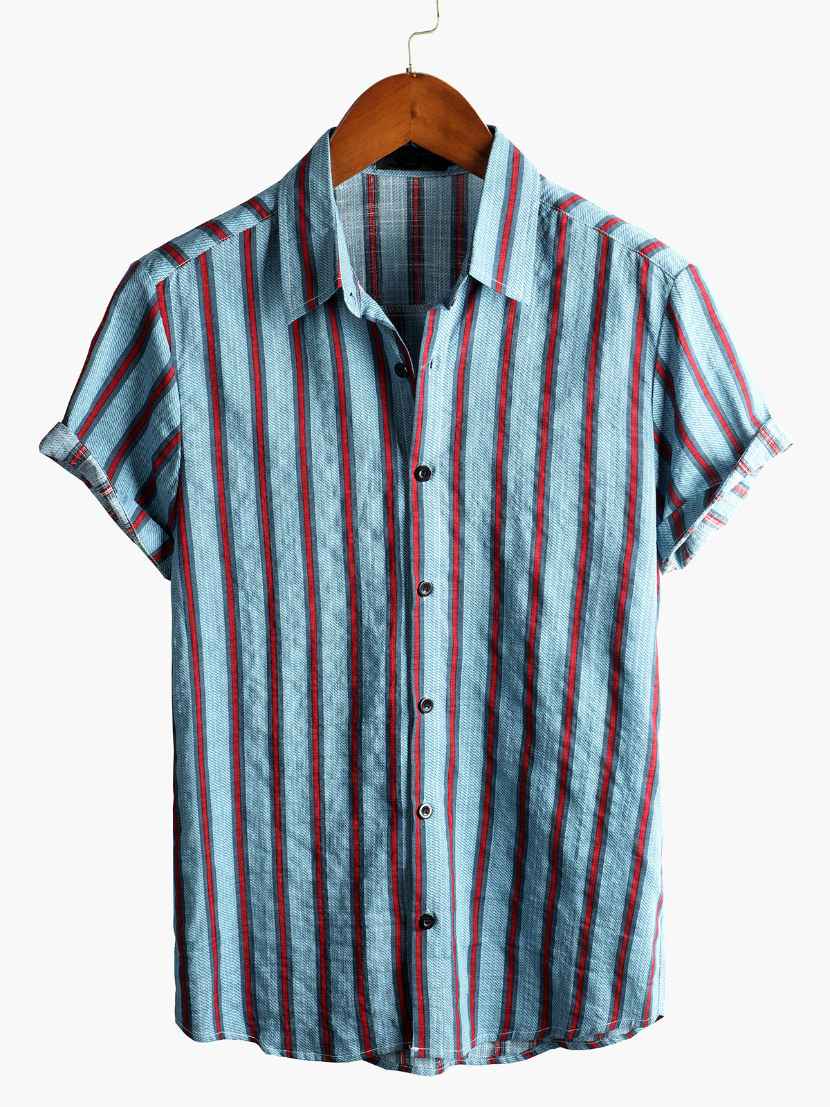 Chemise pour Homme à Manches Courtes avec Boutons