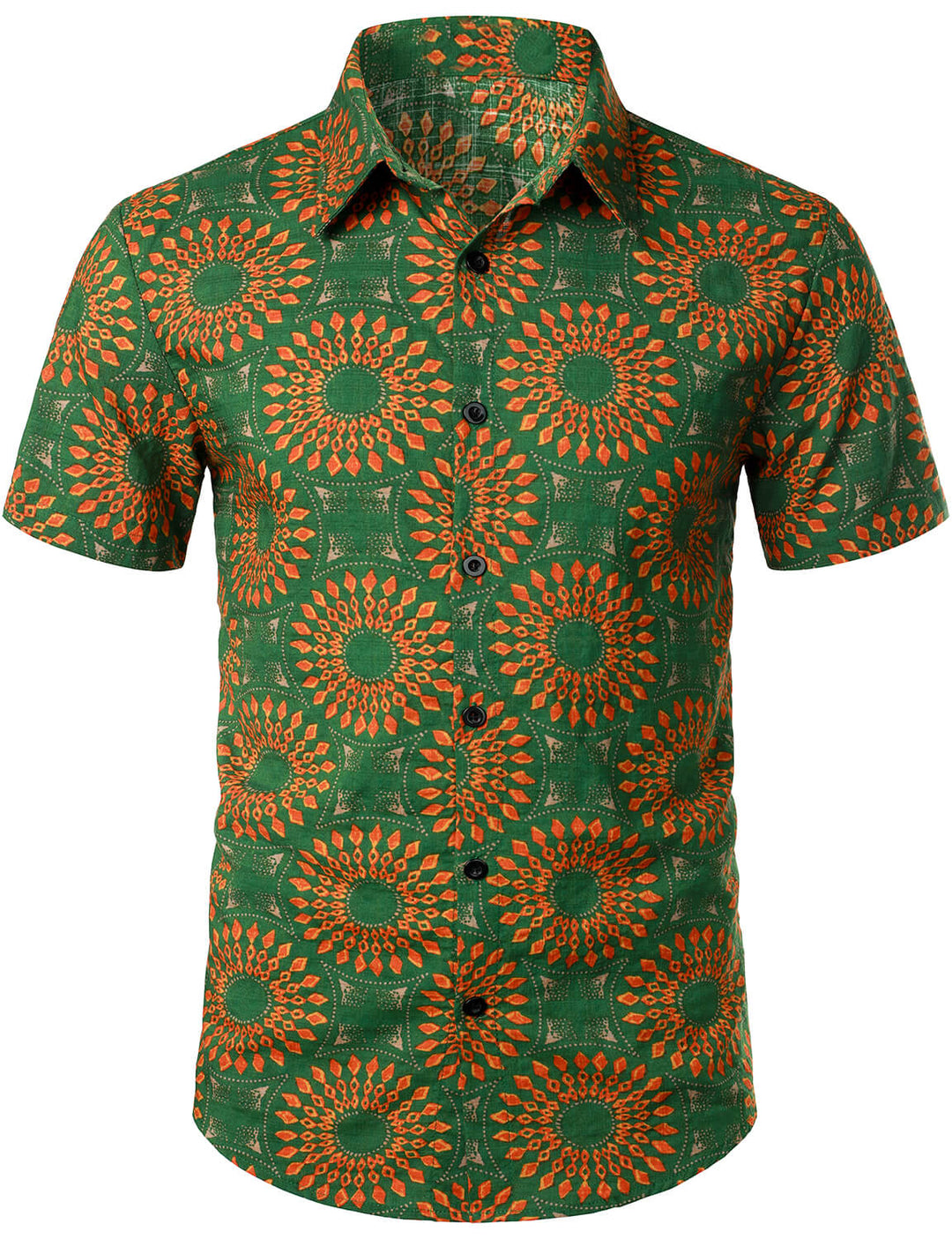 Chemise à manches courtes rétro boutonnée d&