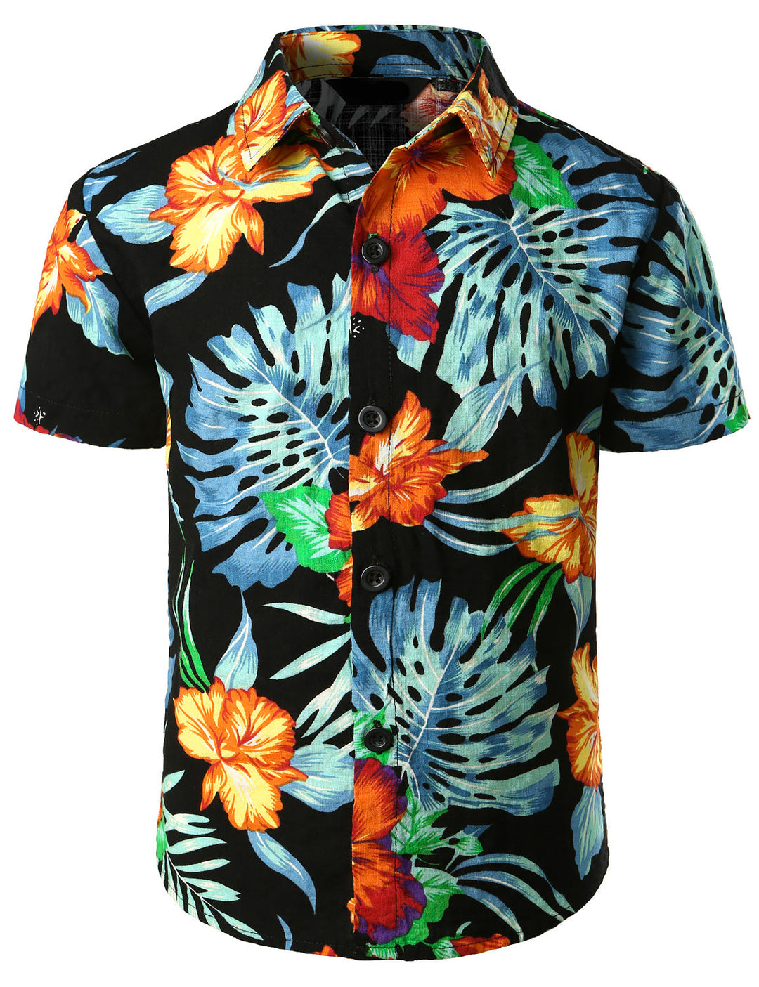 Chemise blanche à manches courtes pour enfants, motif ananas, motif tropical, vacances, plage, Aloha