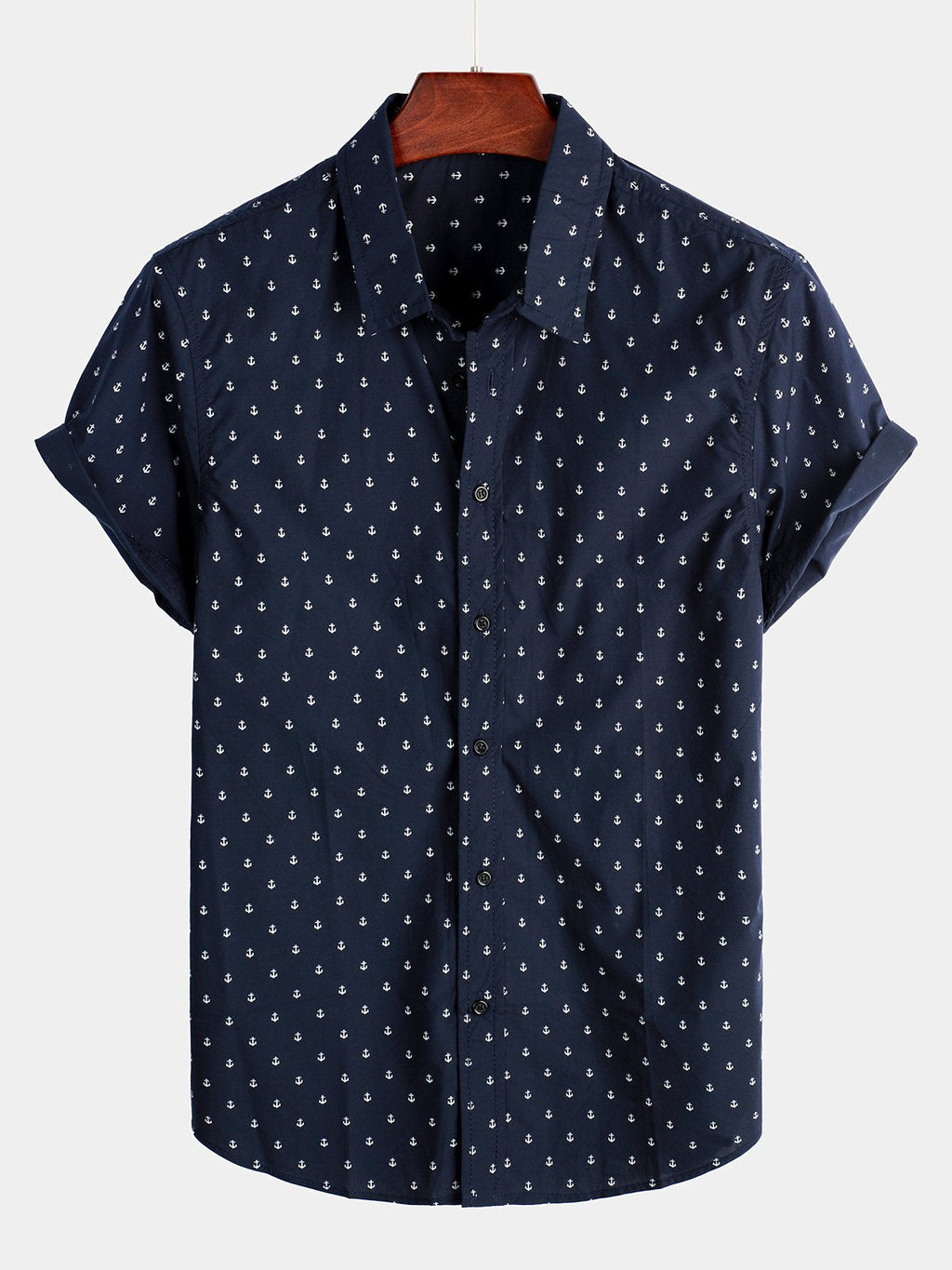 Chemise à Manches Courtes Imprimée Décontractée pour Homme