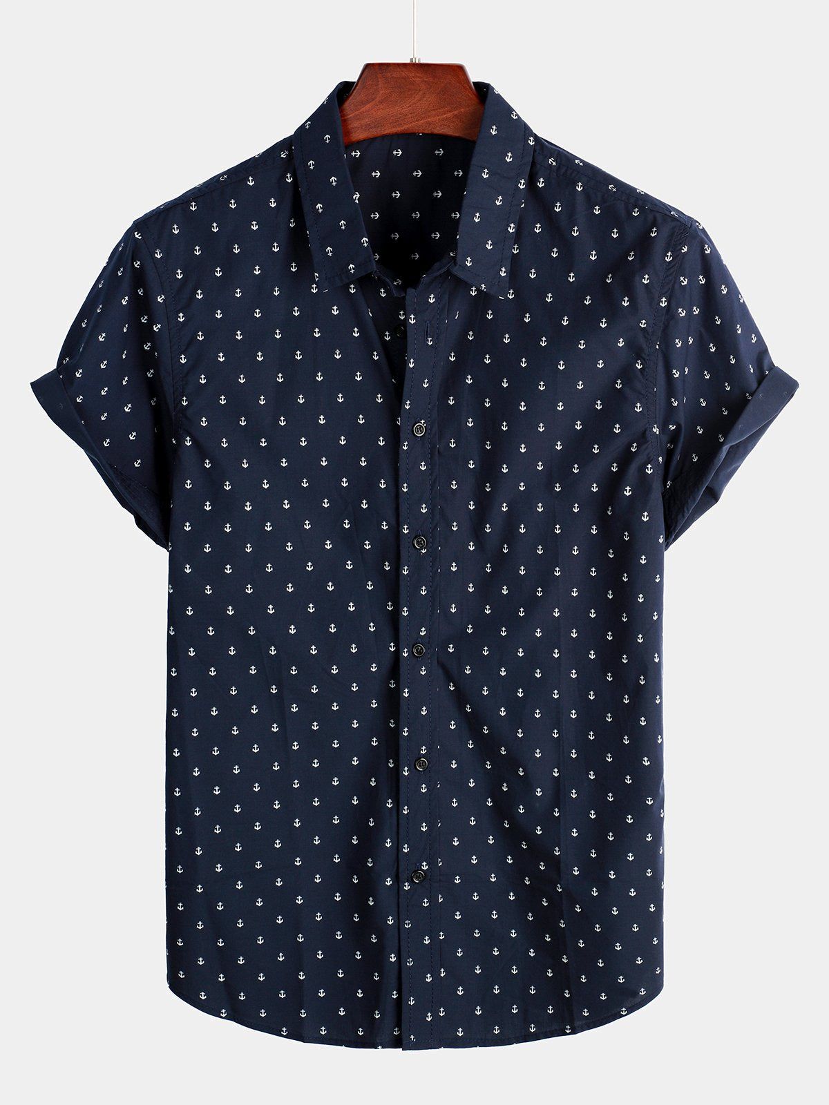 Chemise à Manches Courtes Imprimée Décontractée pour Homme