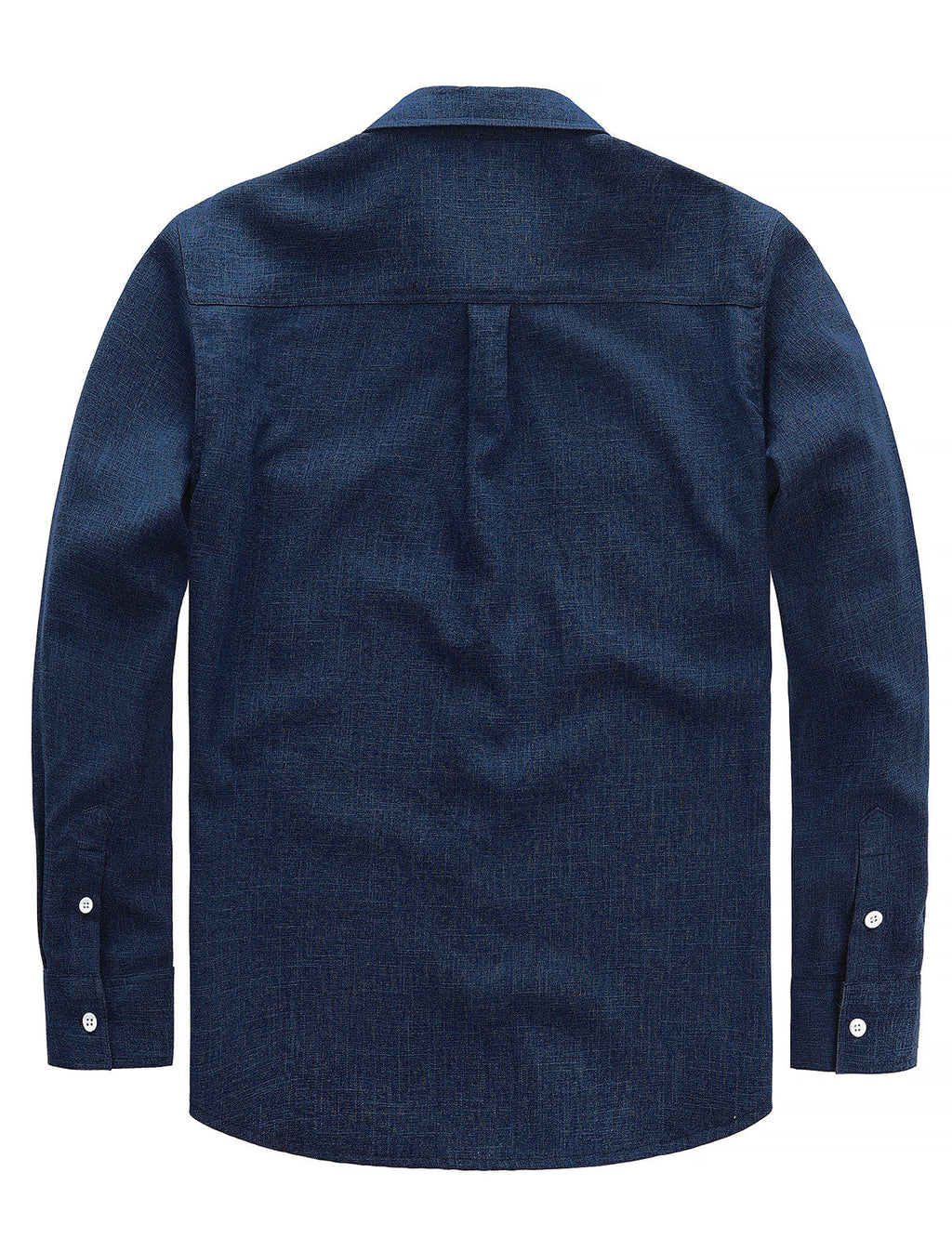 Chemise boutonnée à manches longues et poches décontractées pour homme