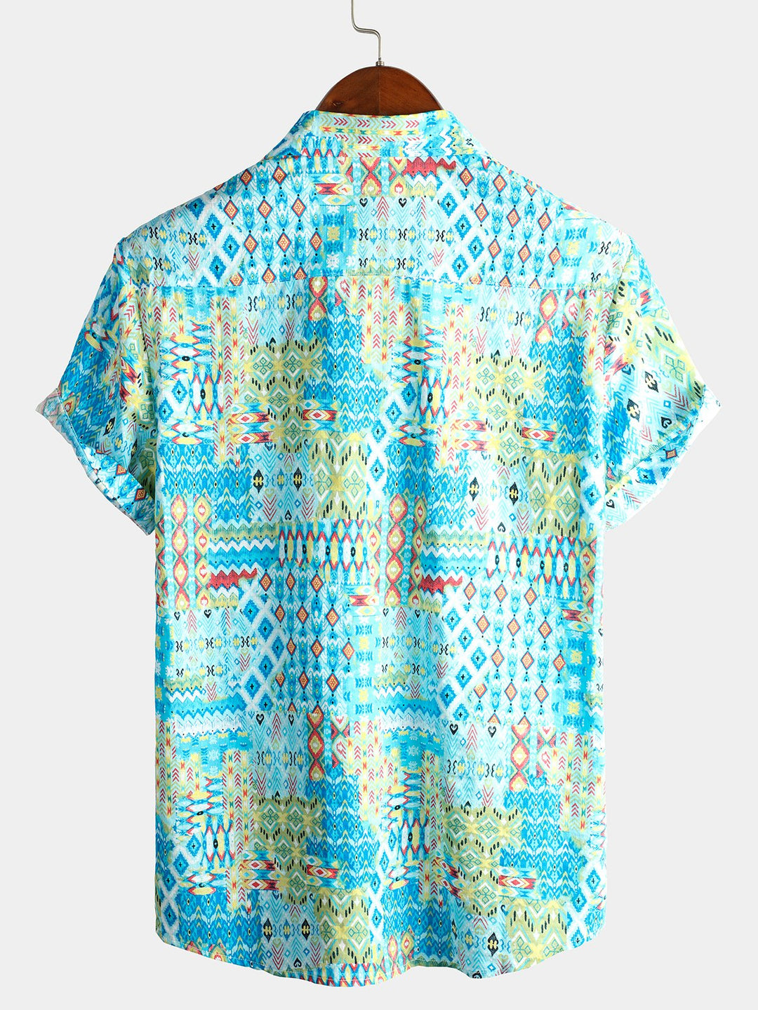 Chemises en coton à manches courtes pour hommes