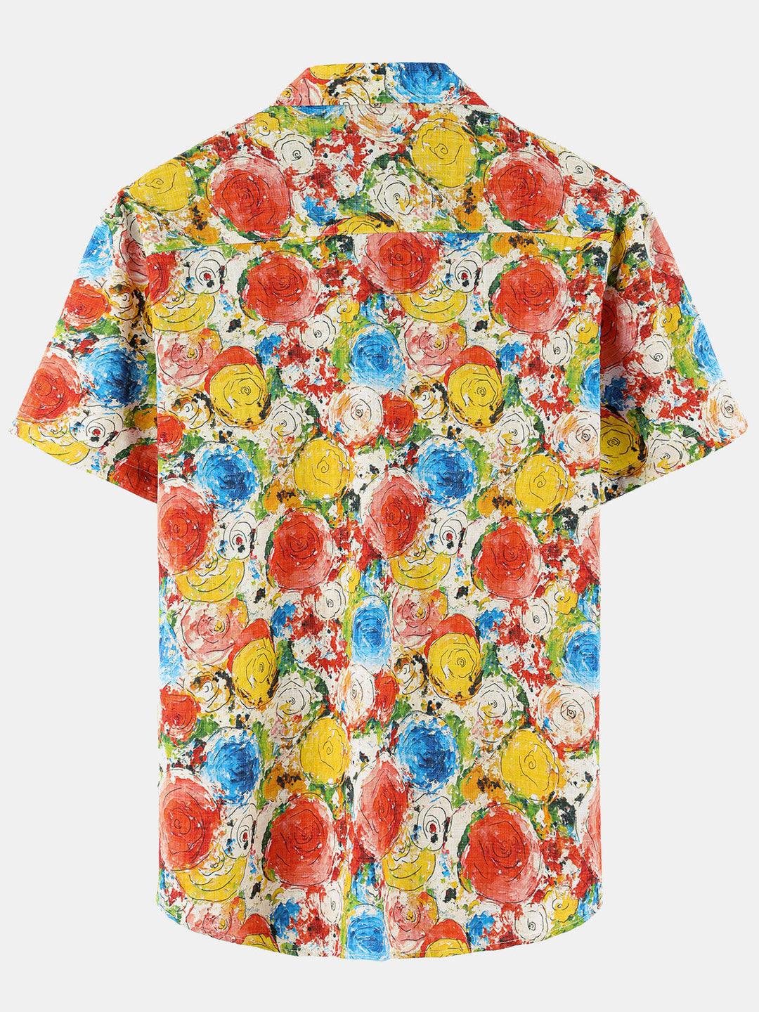 Chemise hawaïenne décontractée à manches courtes et motif floral pour homme