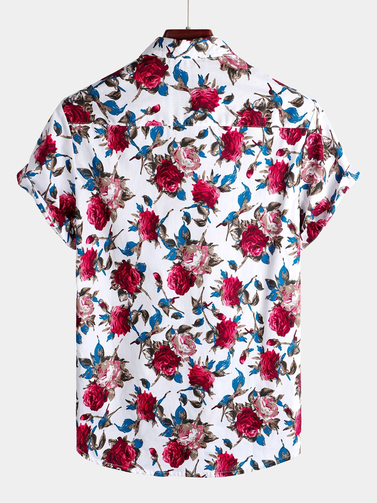 Chemise en coton hawaïen tropical à fleurs