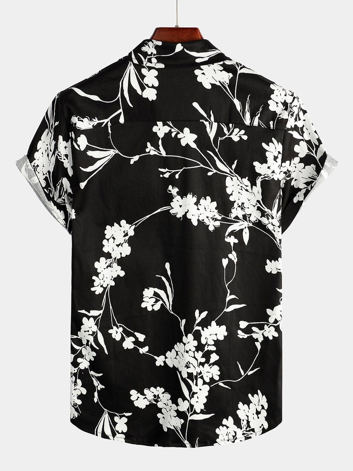 Chemise de vacances tropicale décontractée pour hommes