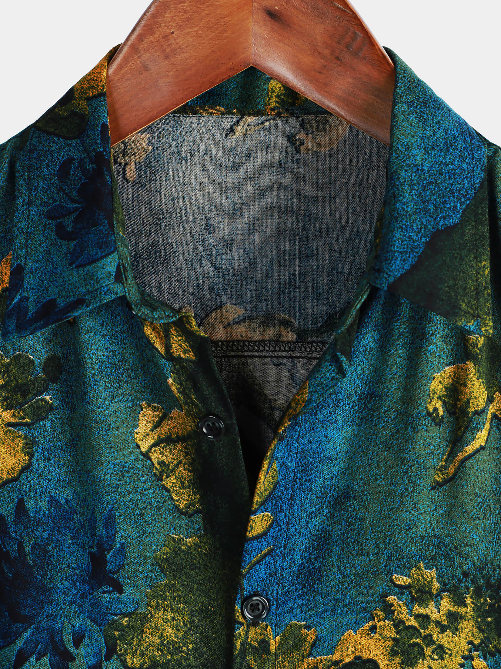 Chemise hawaïenne à manches courtes et boutons pour homme, style vintage, respirante, pour les vacances, été