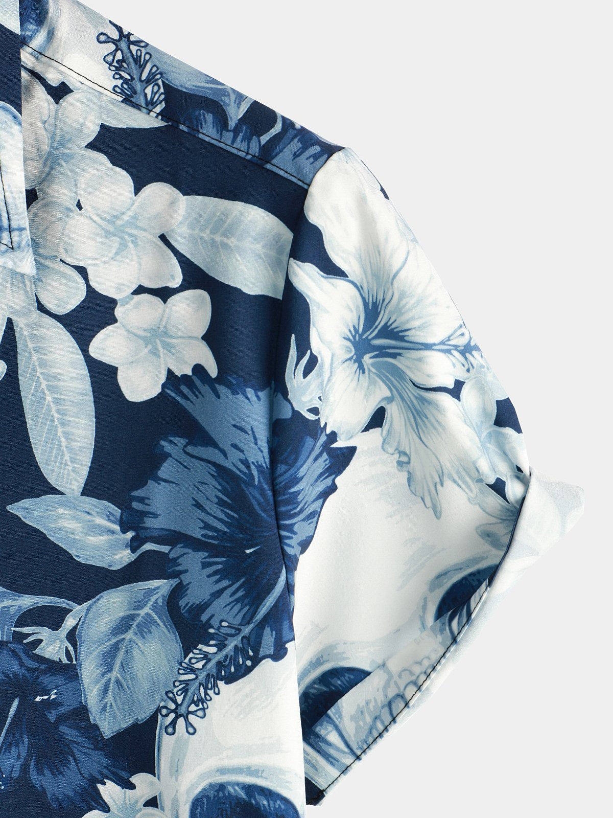 Chemise à manches courtes à imprimé crâne drôle pour hommes