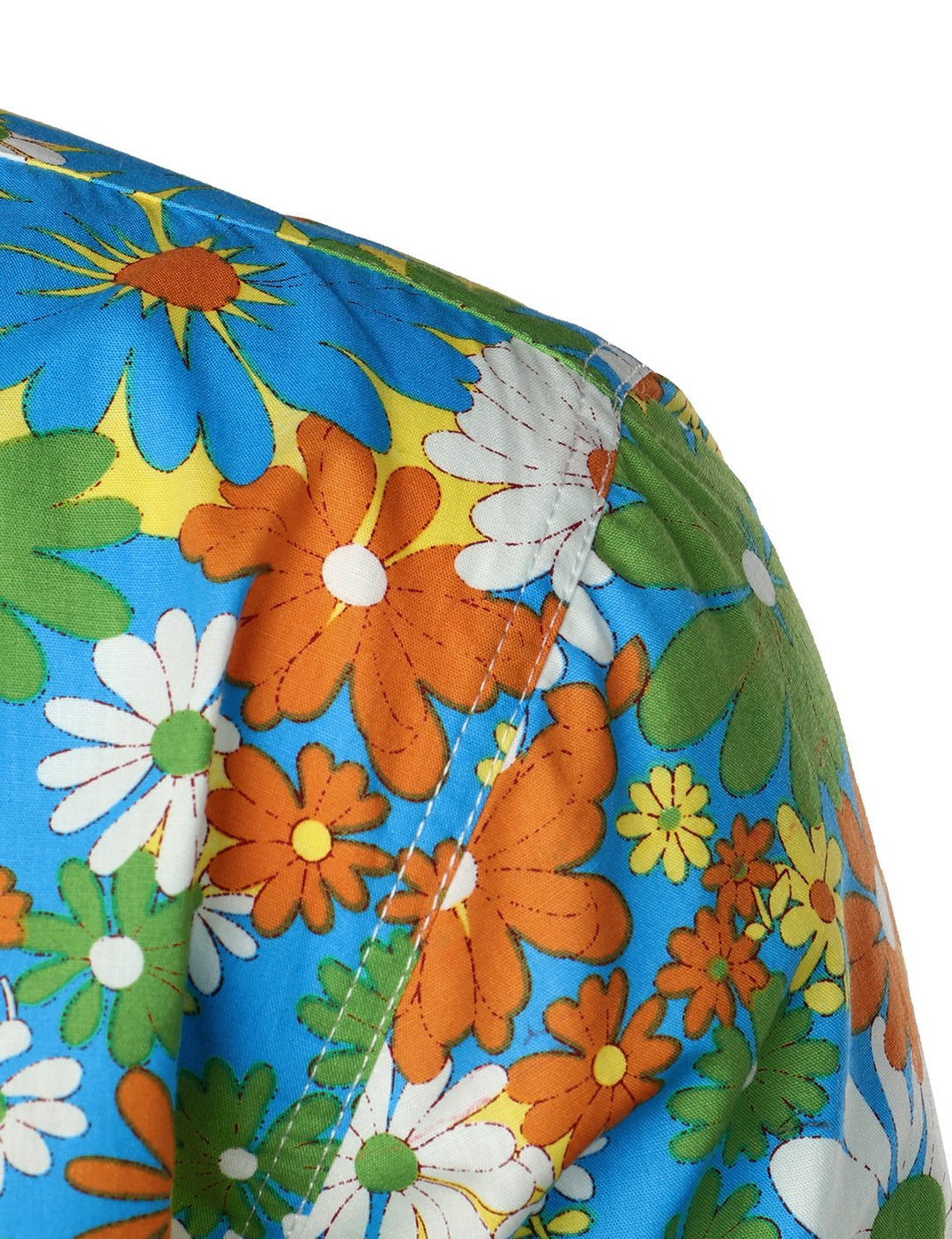 Chemise à manches longues imprimé floraux homme