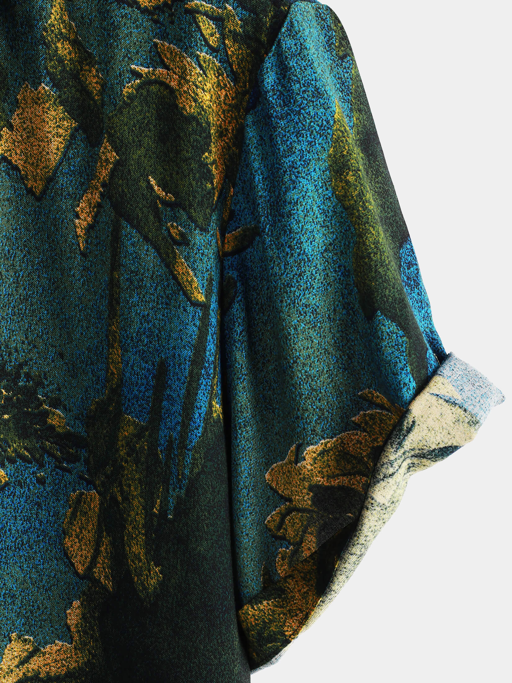 Chemise hawaïenne à manches courtes et boutons pour homme, style vintage, respirante, pour les vacances, été