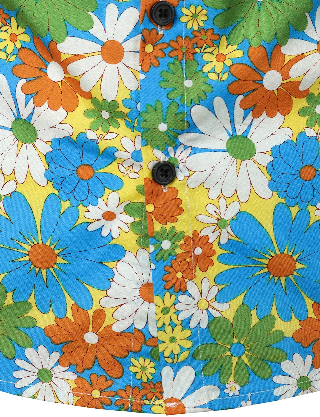 Chemise à manches longues imprimé floraux homme