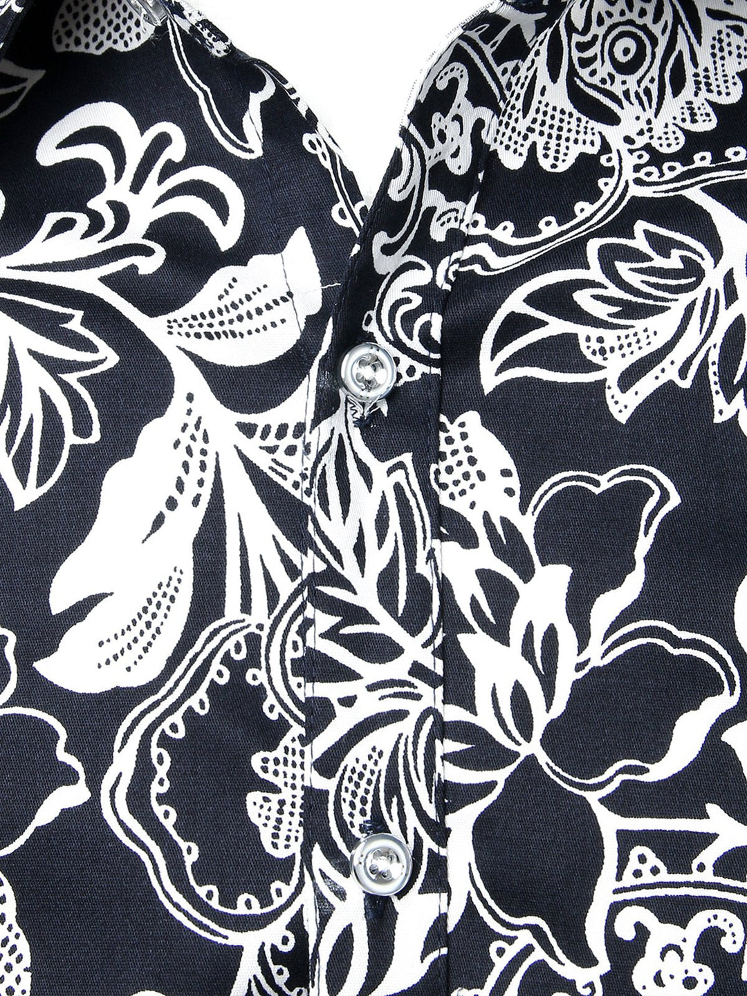 Chemise en coton imprimé de motifs floraux homme