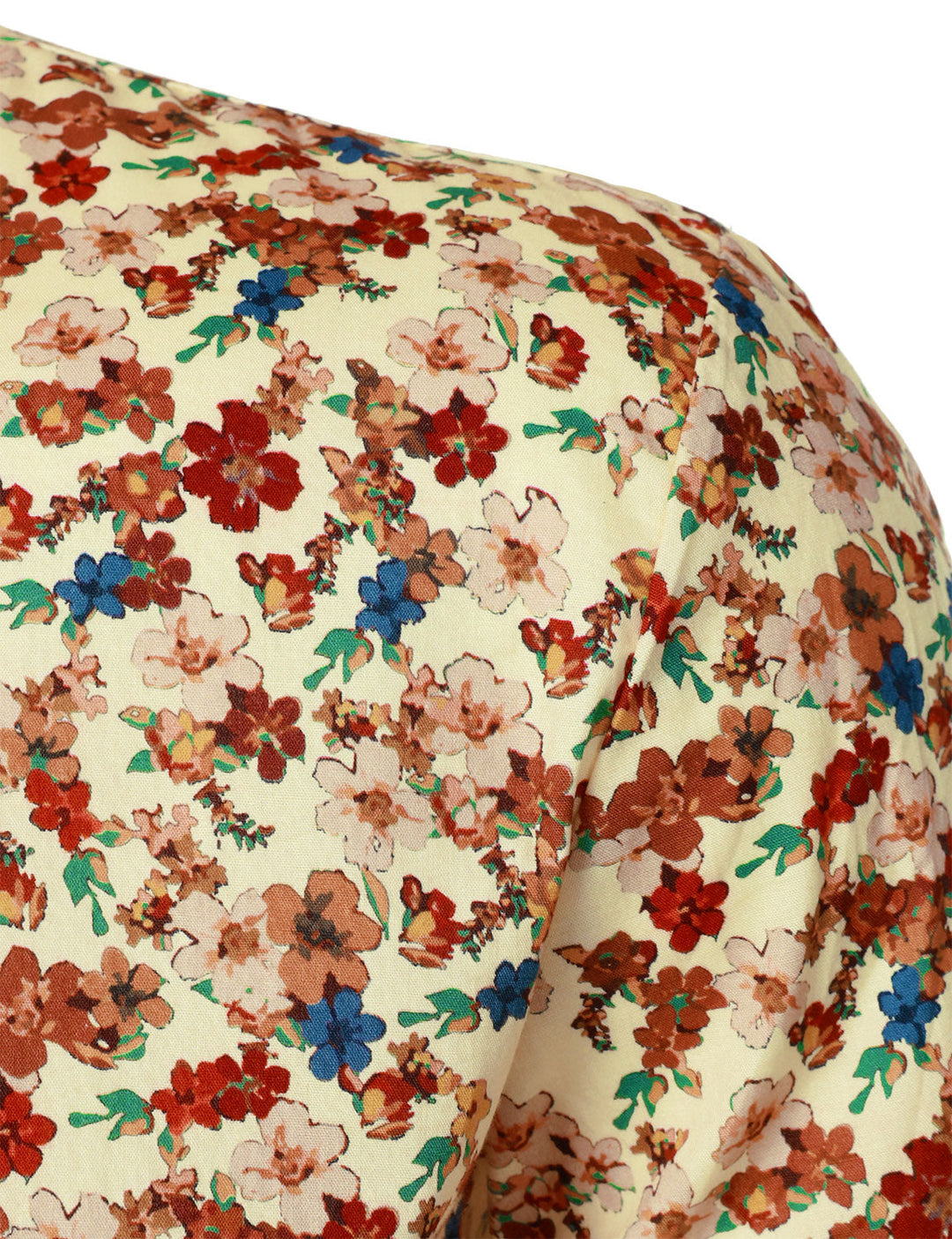 Chemise à manches longues en coton respirant à imprimé floral des années 70 pour homme