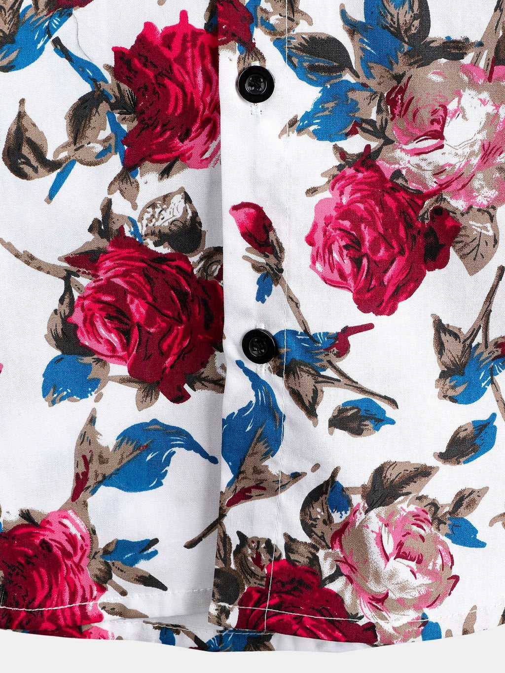 Chemise en coton hawaïen tropical à fleurs