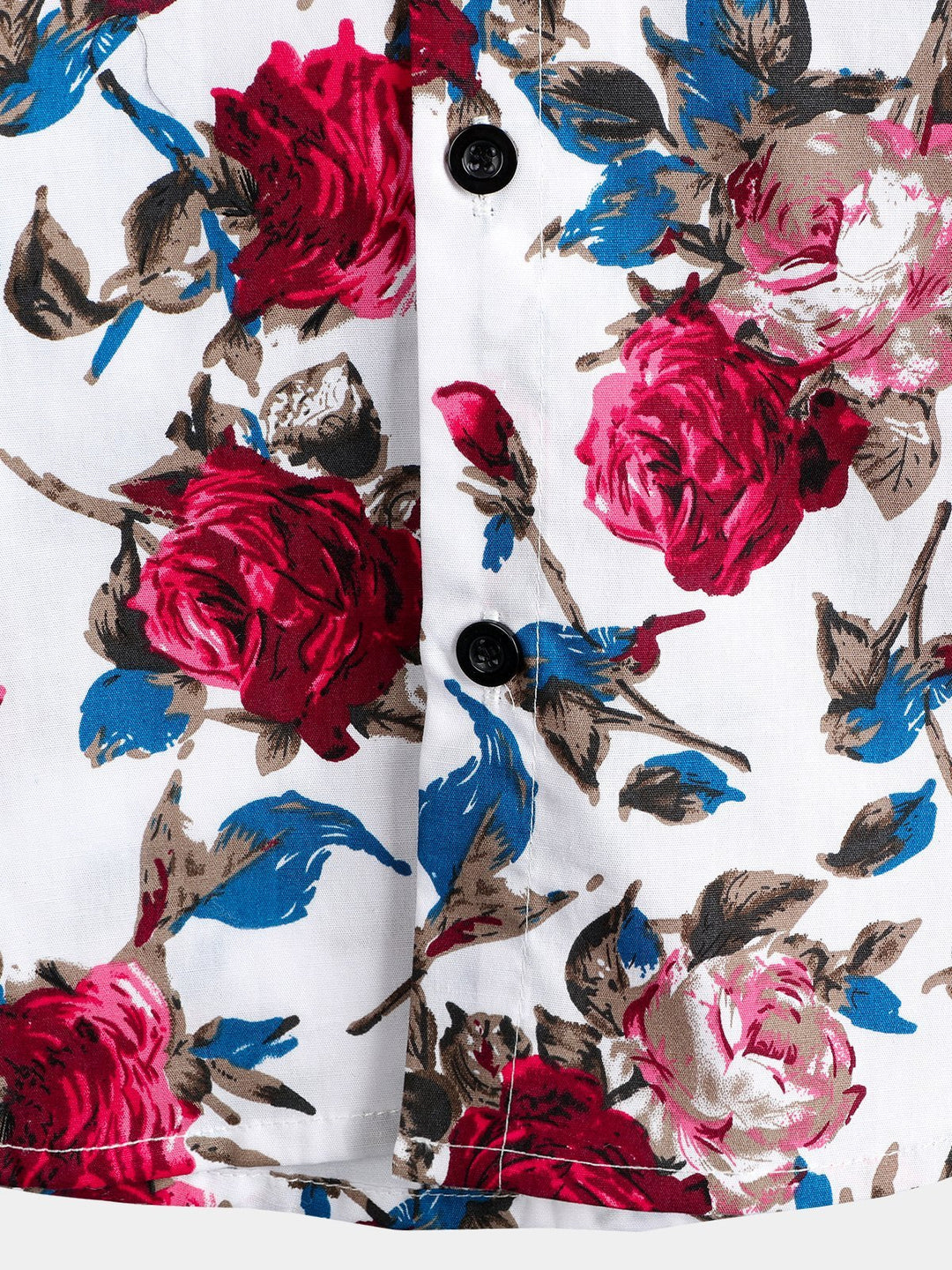Chemise en coton hawaïen tropical à fleurs