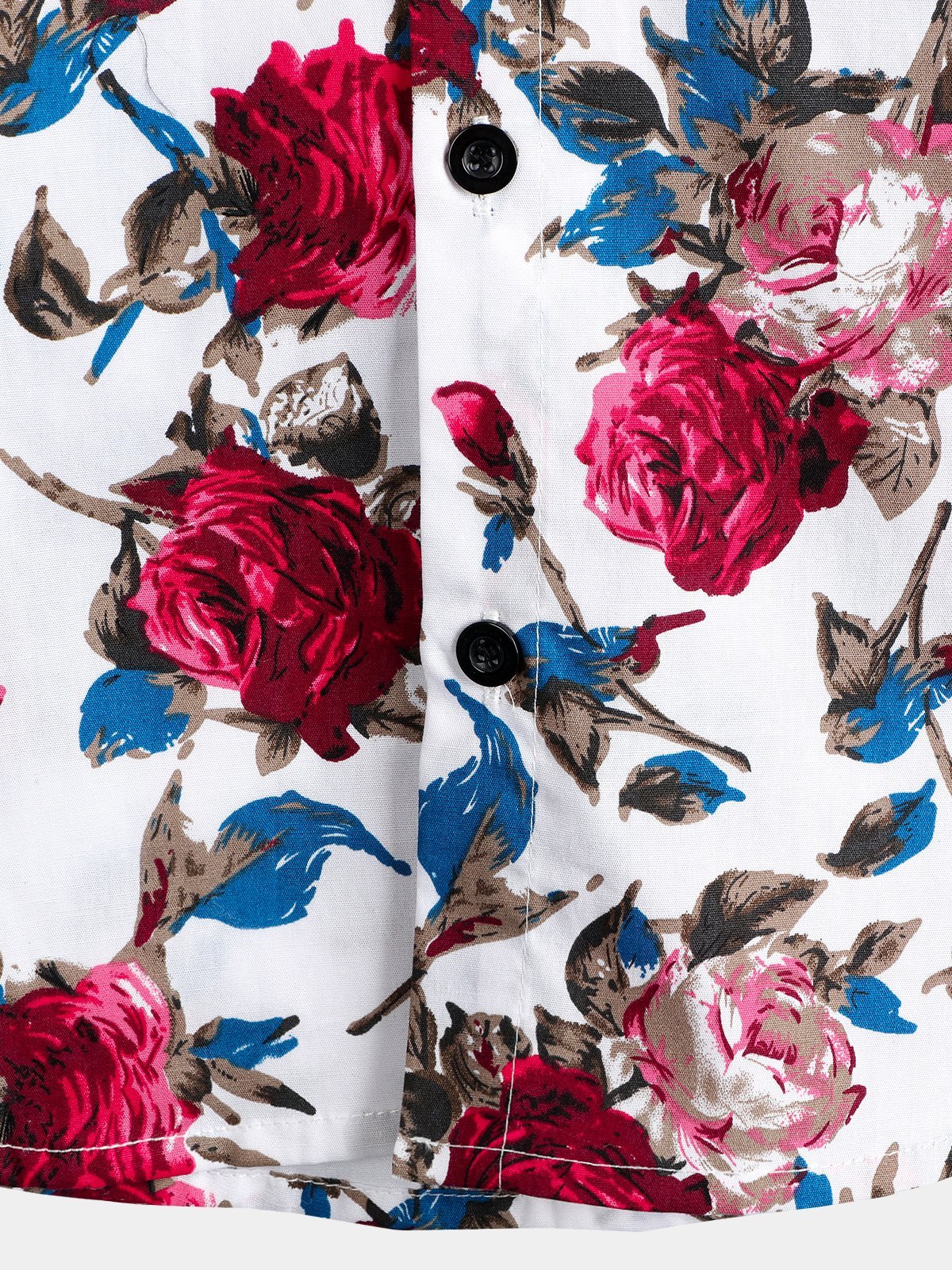 Chemise en coton hawaïen tropical à fleurs