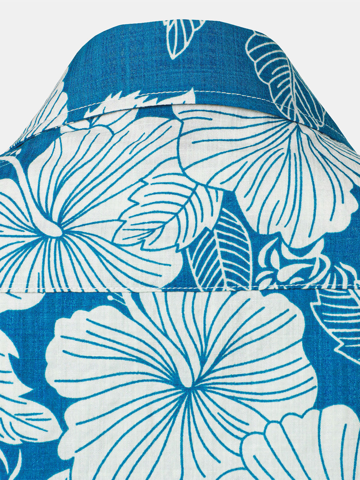 Chemisier à imprimé floral bleu pour femme, chemise hawaïenne en coton à manches courtes pour la plage, l'été, Aloha