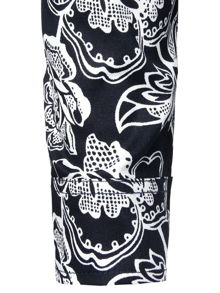 Chemise en coton imprimé de motifs floraux homme