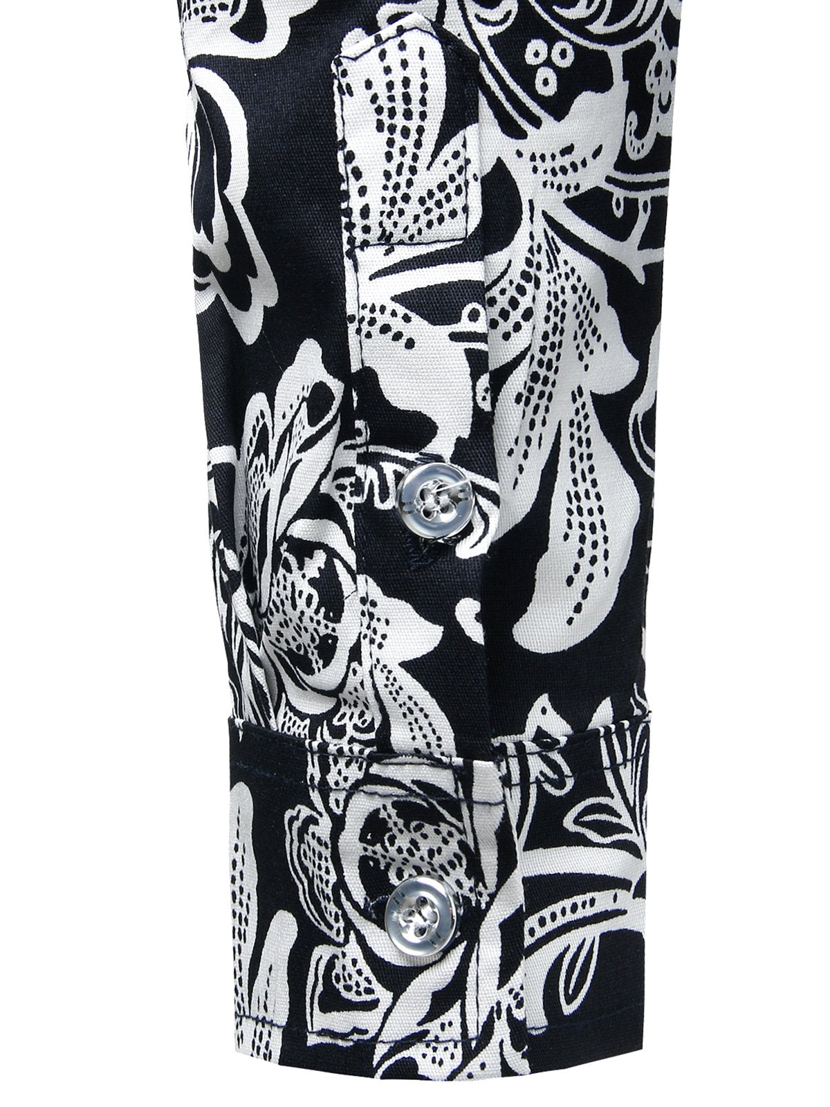 Chemise en coton imprimé de motifs floraux homme