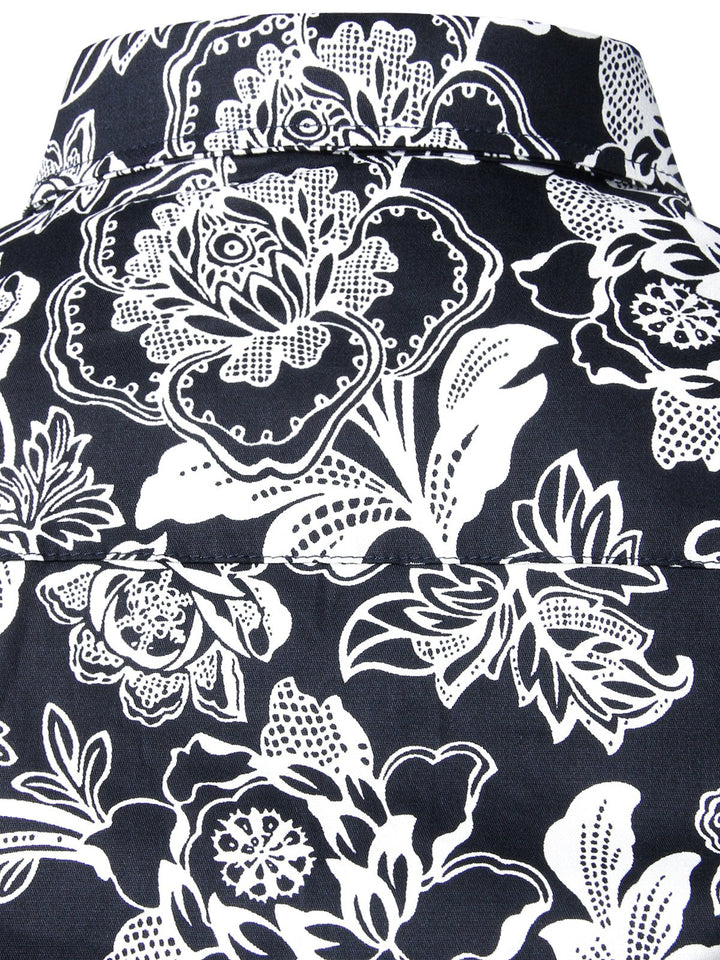Chemise en coton imprimé de motifs floraux homme