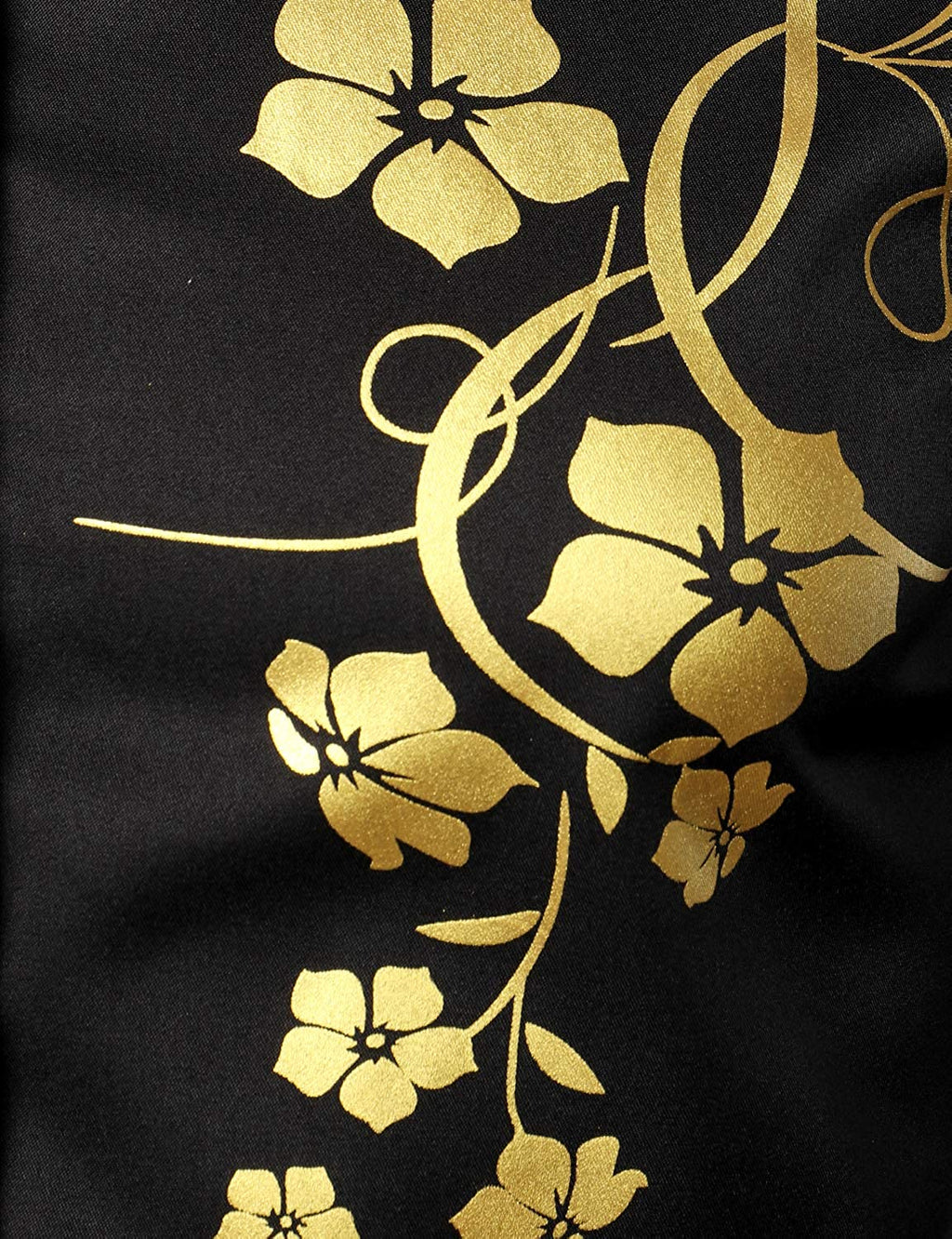 Chemise boutonnée décontractée à manches longues et à fleurs pour hommes