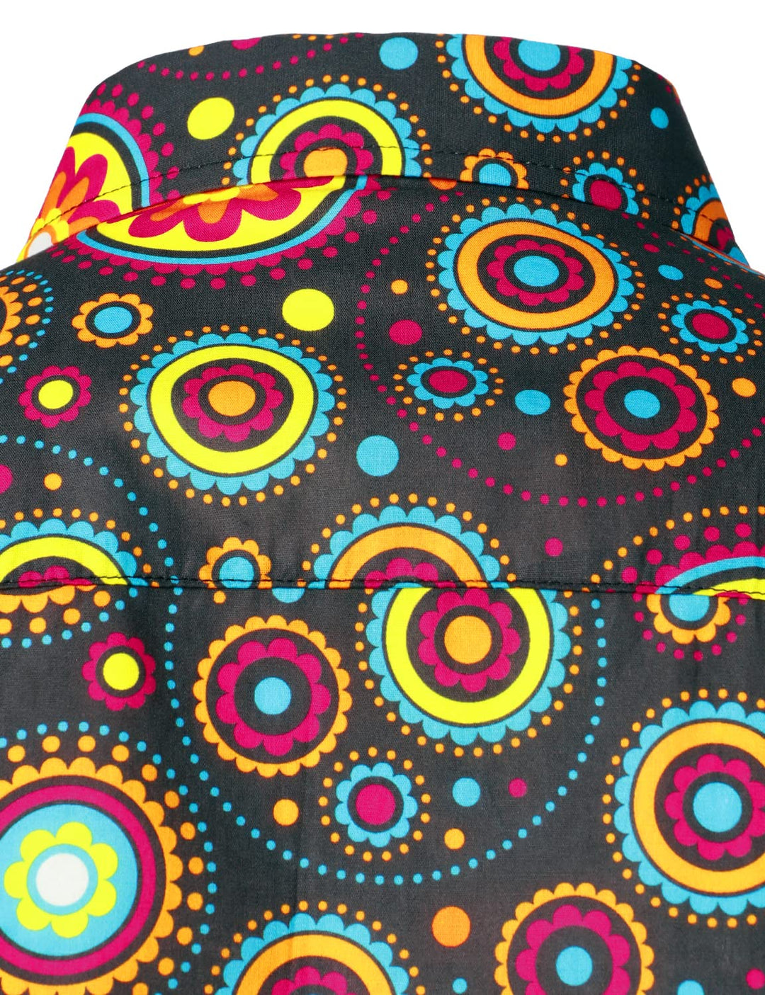 Chemise habillée à manches longues en coton respirant à motif cachemire floral pour hommes