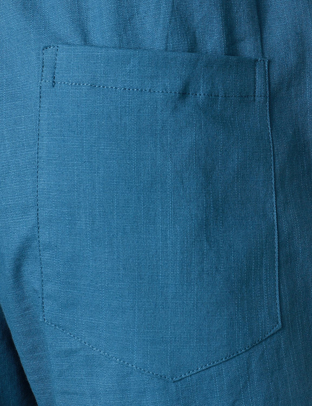 Short décontracté en lin et coton pour hommes, taille élastique, ample, couleur unie