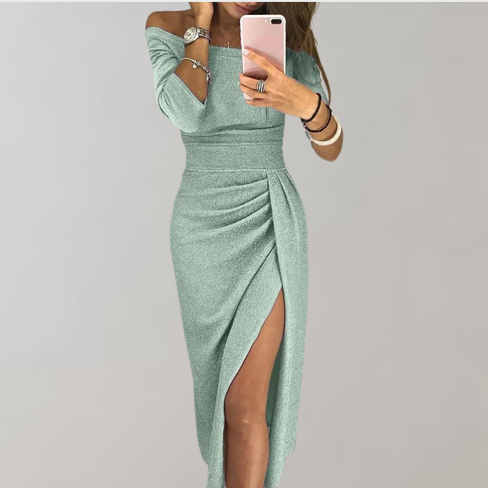 Aziza | Robe chic à fente élégante pour femmes