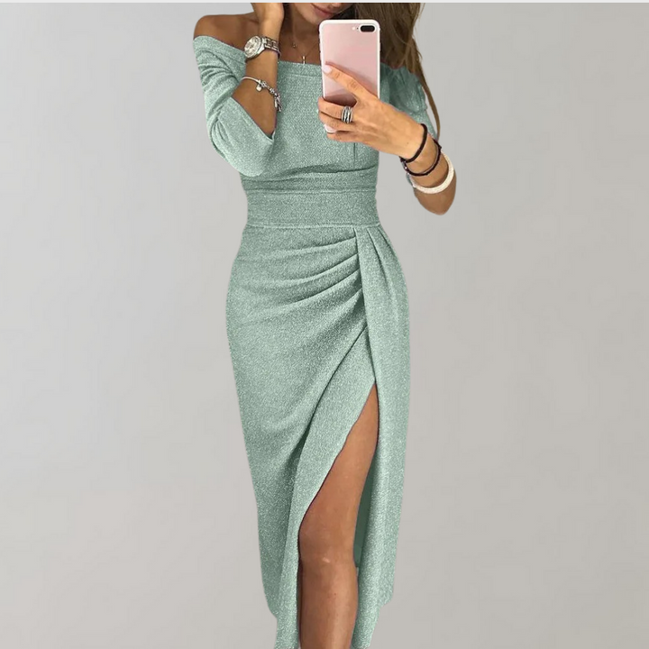 Aziza | Robe chic à fente élégante pour femmes