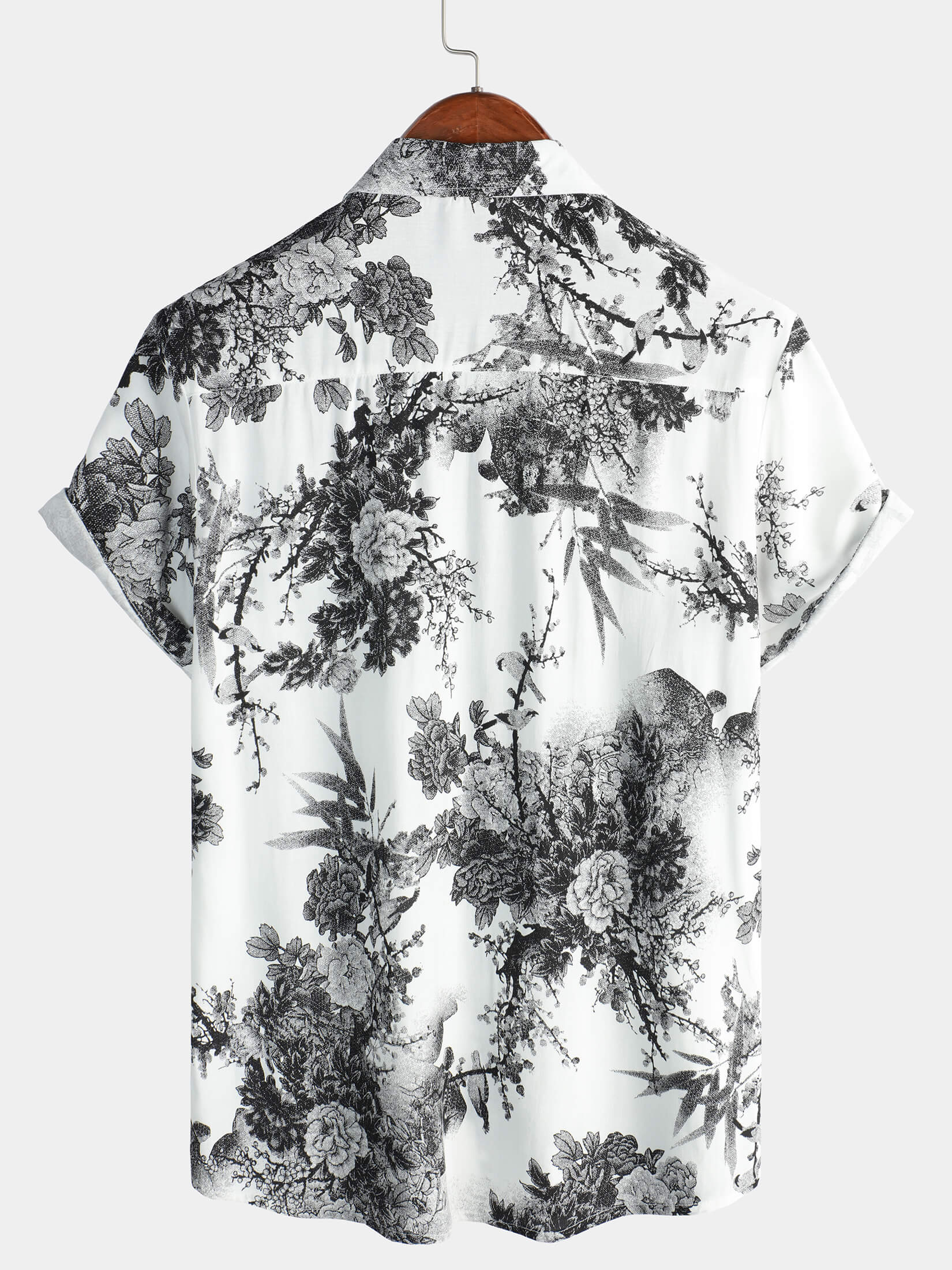 Chemise hawaïenne respirante à manches courtes et boutons pour homme, idéale pour les vacances d'été