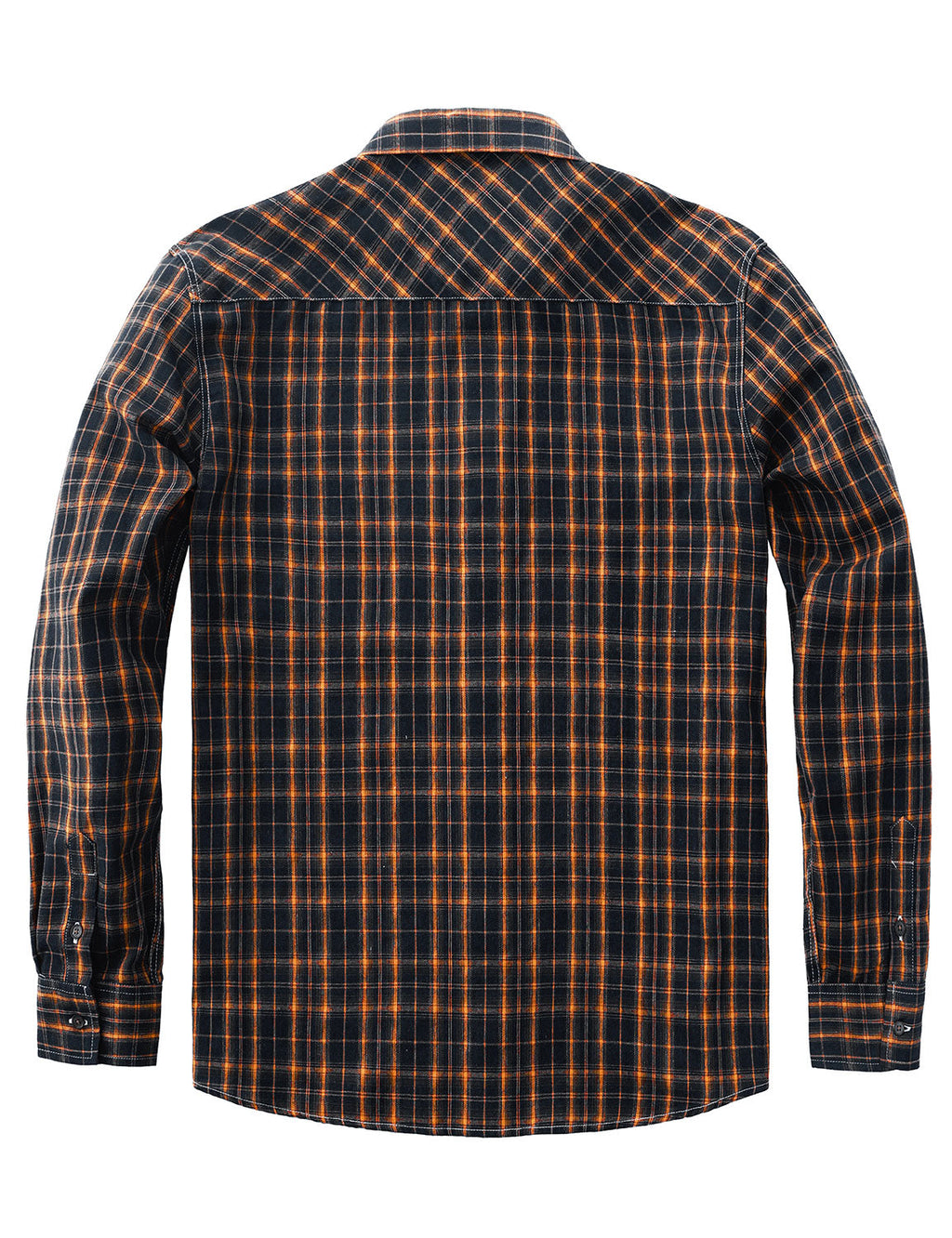 Chemise à manches longues décontractée à carreaux rétro pour hommes