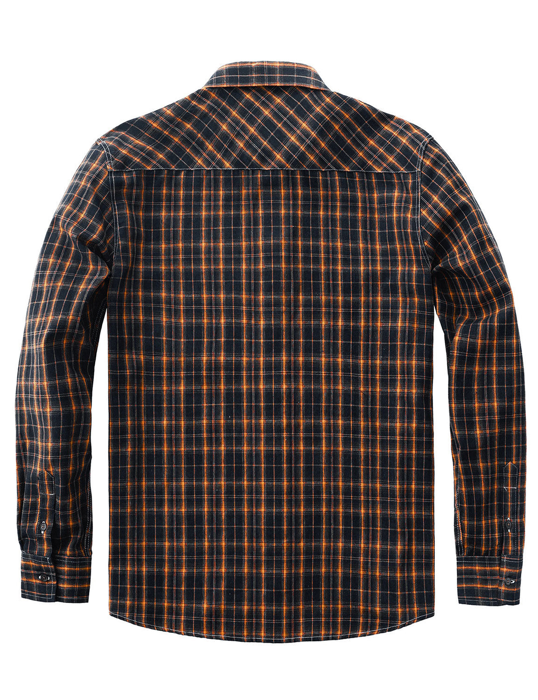 Chemise à manches longues décontractée à carreaux rétro pour hommes