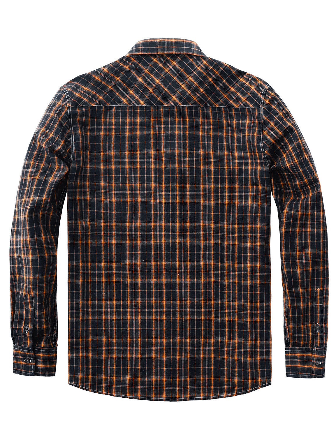 Chemise à manches longues décontractée à carreaux rétro pour hommes