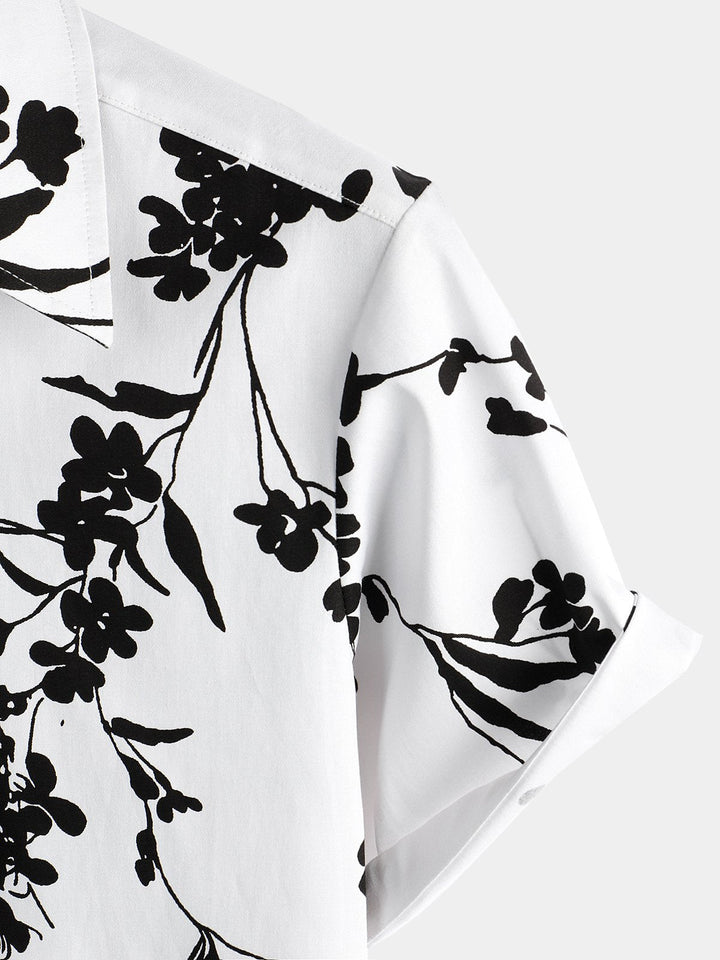 Chemise décontractée de vacances tropicales pour hommes