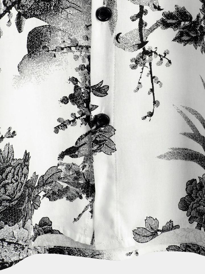 Chemise hawaïenne respirante à manches courtes et boutons pour homme, idéale pour les vacances d&