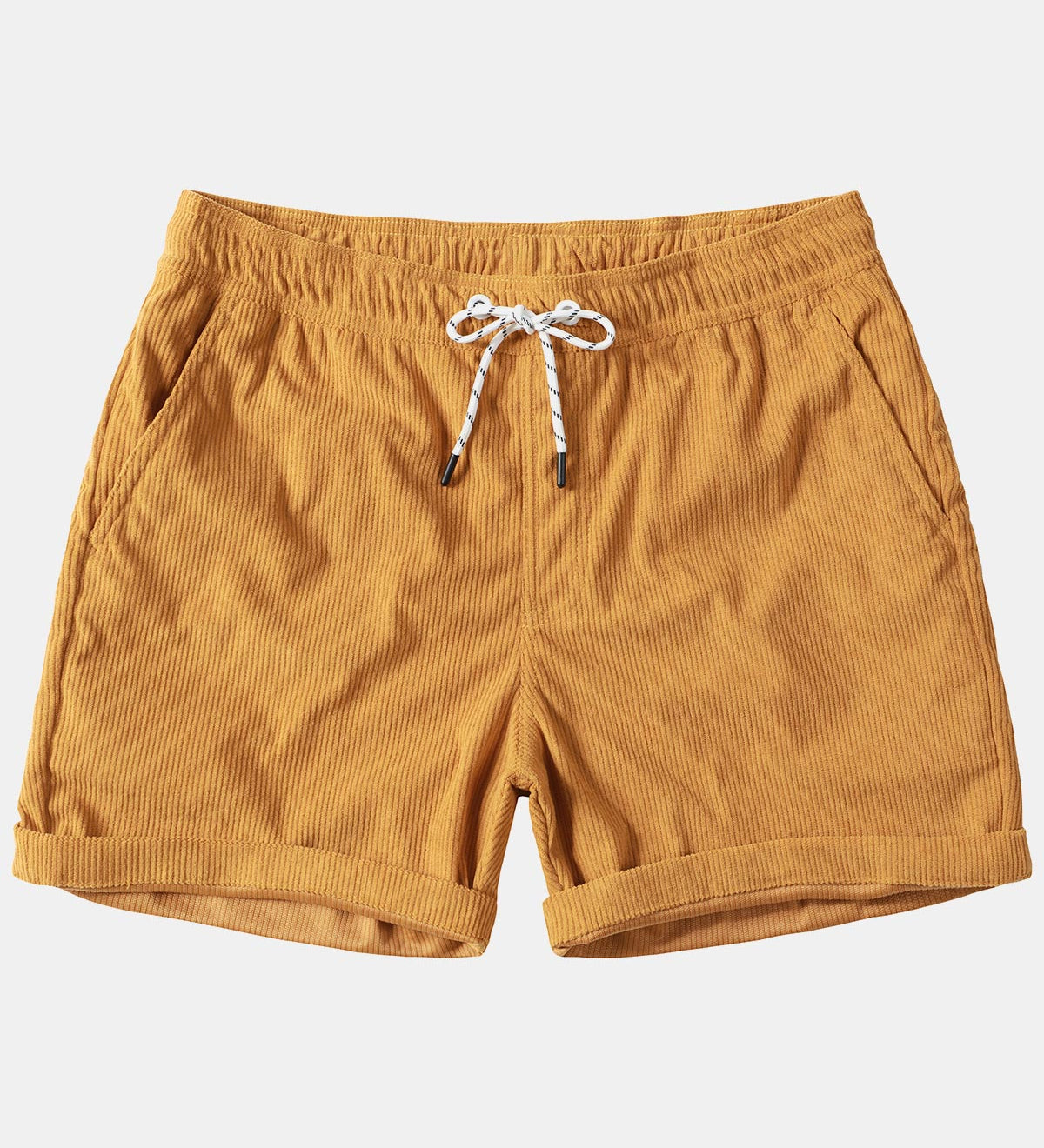 Short en velours côtelé pour homme avec ceinture ajustable