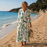 Robe d’Été Imprimée Flatteuse