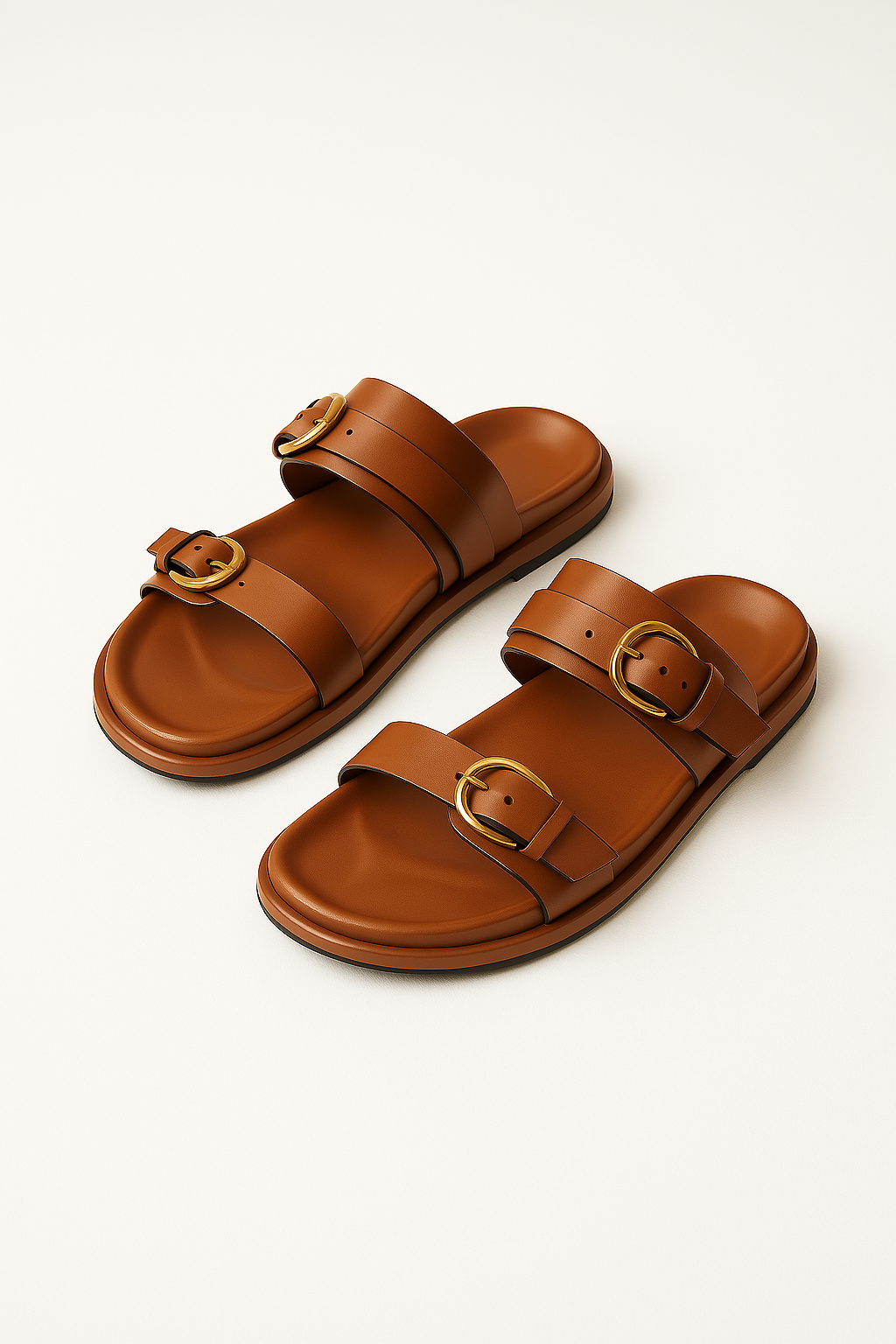 Sandales en cuir à boucle Lucia