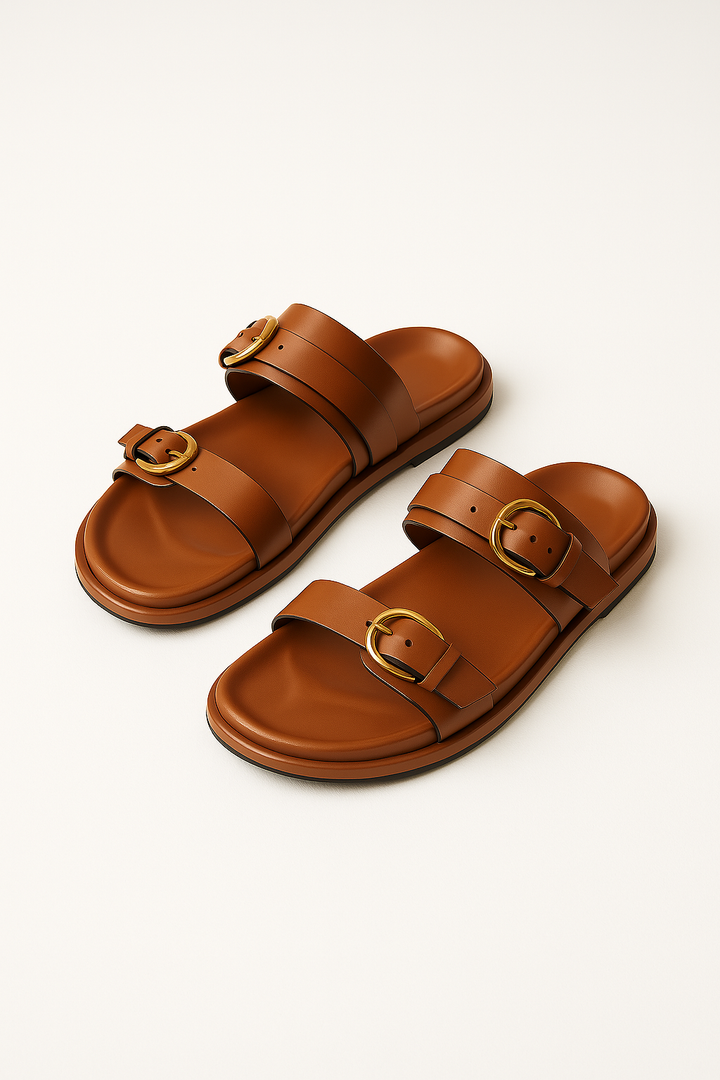 Sandales en cuir à boucle Lucia