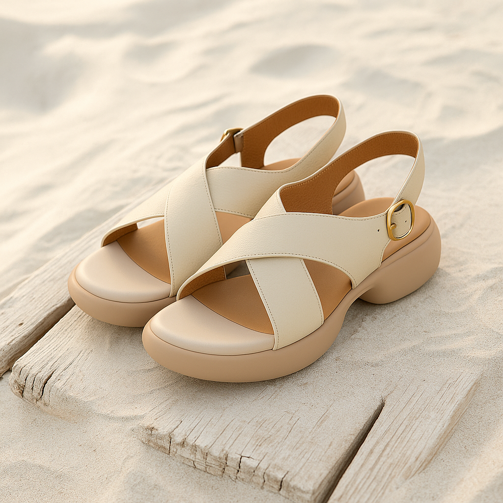 Sandales à brides croisées Emery