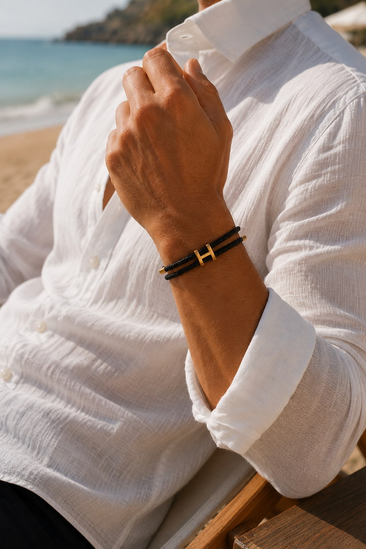 Bracelet Aurea Noir/Or