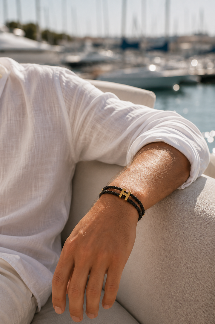 Bracelet Aurea Or/Noir