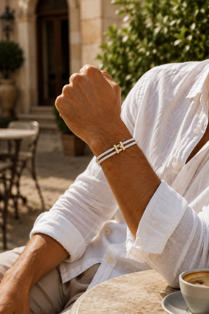 Bracelet Aurea Blanc/Or