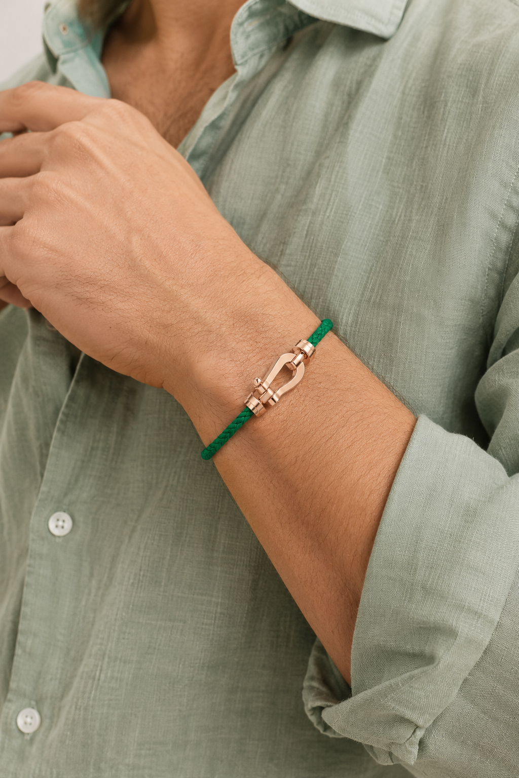 Bracelet Aurelio Vert / Or Rose