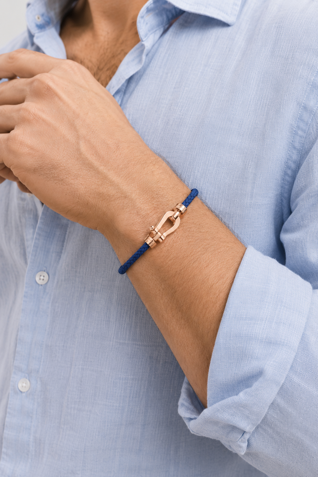 Bracelet Aurelio Marine / Or Rose